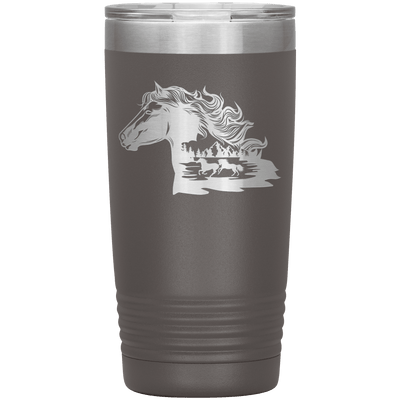 Wild Horses 20 oz Tumbler - 13 colors available - Yellowstone Style