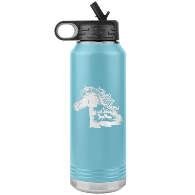Wild Horses 30 oz Water Bottle Tumbler - 13 colors available - Yellowstone Style