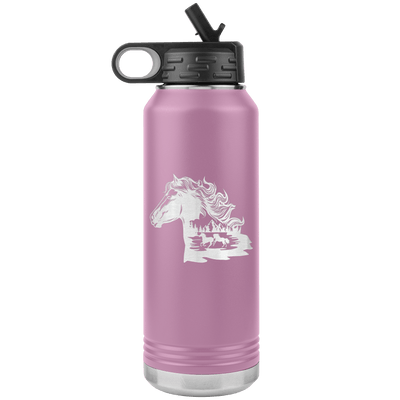 Wild Horses 30 oz Water Bottle Tumbler - 13 colors available - Yellowstone Style