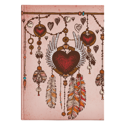 Winged Heart Dreamcatcher Hardcover Journal - Yellowstone Style