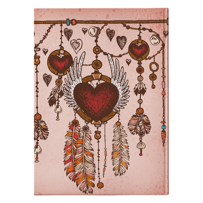 Winged Heart Dreamcatcher Hardcover Journal - Yellowstone Style