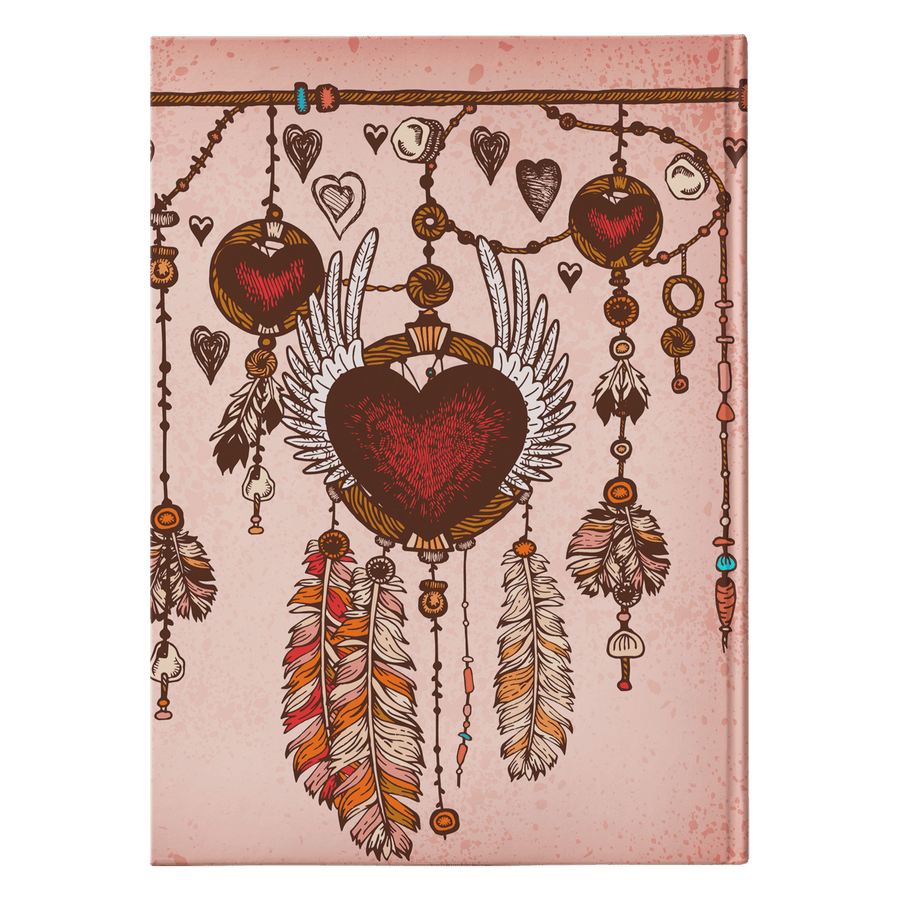 Winged Heart Dreamcatcher Hardcover Journal - Yellowstone Style