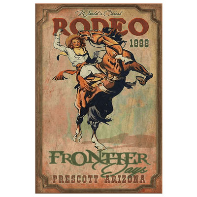 World's Oldest Rodeo Poster - Yellowstone Style