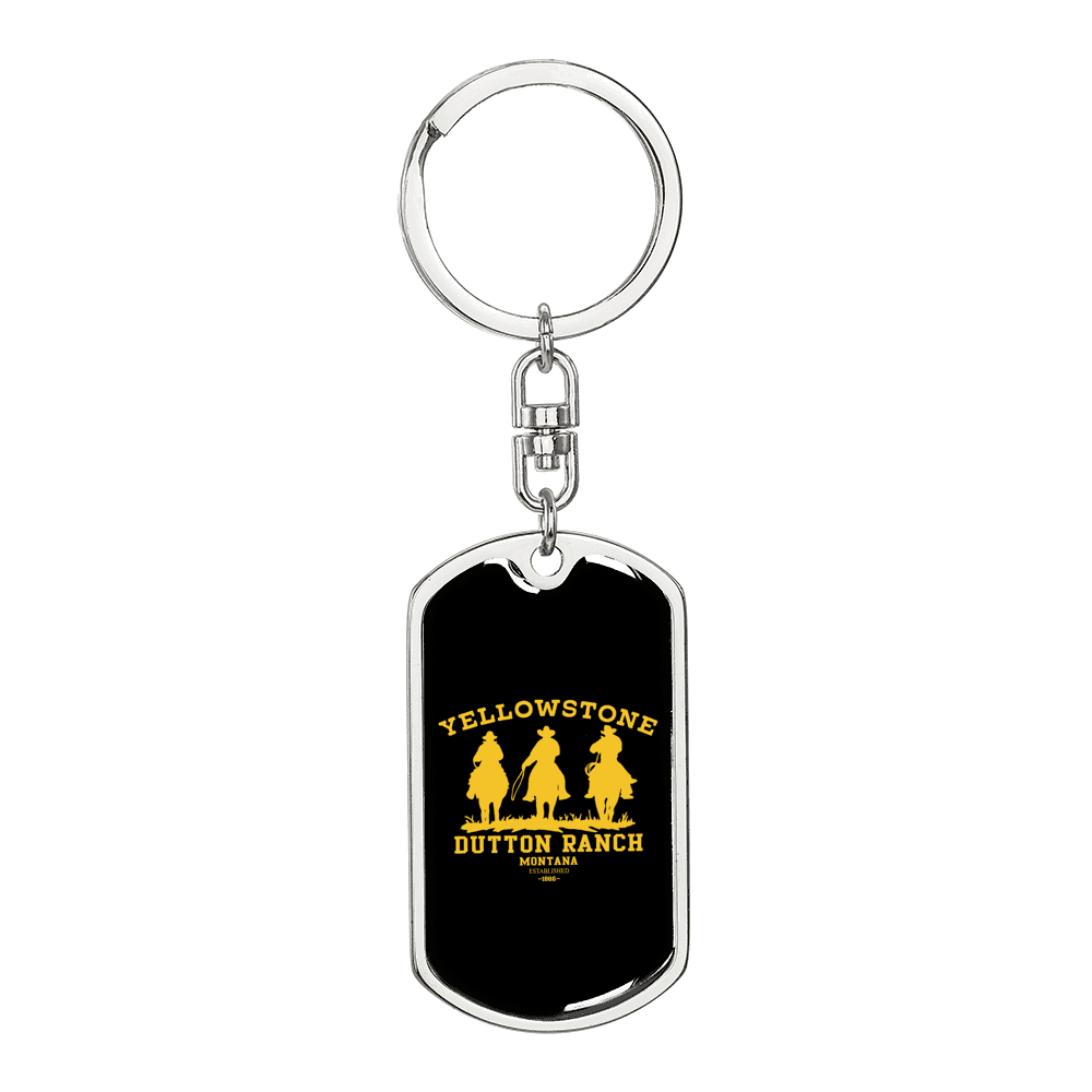 Yellowstone 3 Cowboys Black Keychain - 2 styles available - Yellowstone  Style