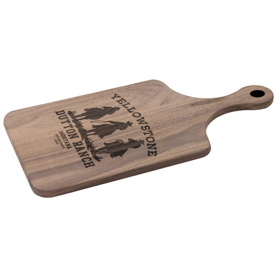 Yellowstone 3 Cowboys Cutting Board w/Handle - choose size - Yellowstone Style