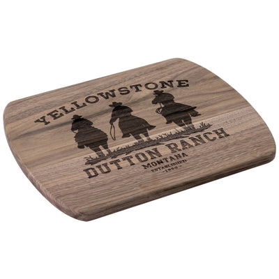 Yellowstone 3 Cowboys Hardood Cutting Board - choose size - Yellowstone Style