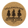 Yellowstone 3 Cowboys Round Coasters - Yellowstone Style
