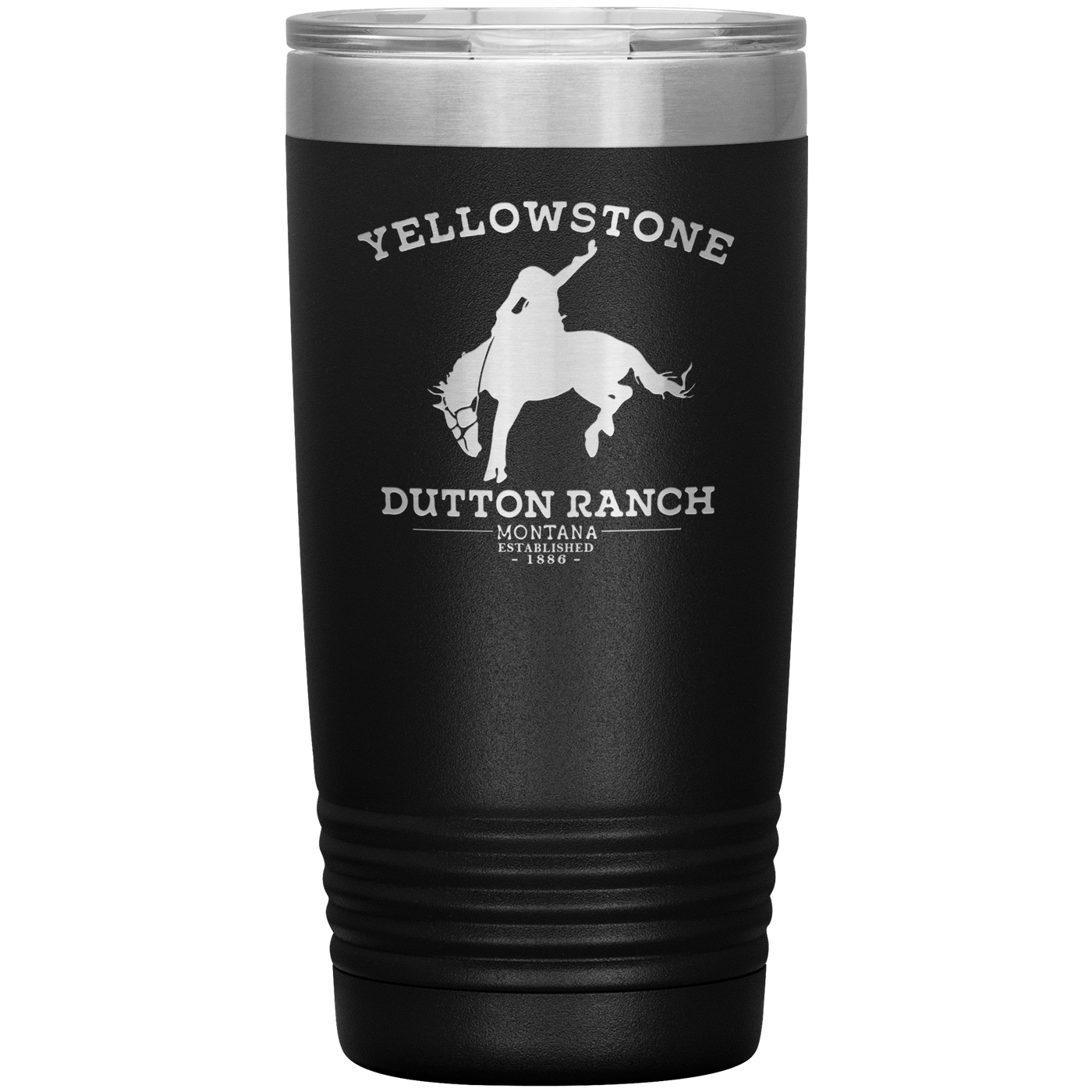 20oz Vacuum Insulated Tumbler Mug, Horse Cowgirl Heart