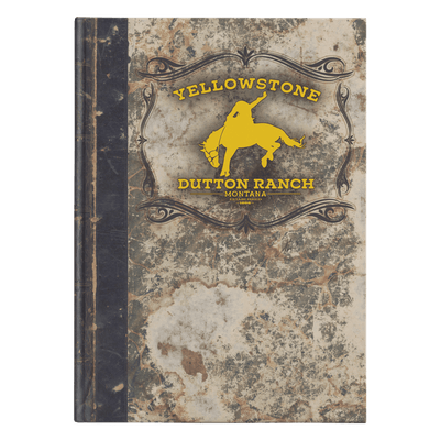 Yellowstone Bucking Horse Aged Hardcover Journal - Yellowstone Style