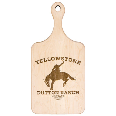 Yellowstone Bucking Horse Cutting Board w/Handle - choose size - Yellowstone Style