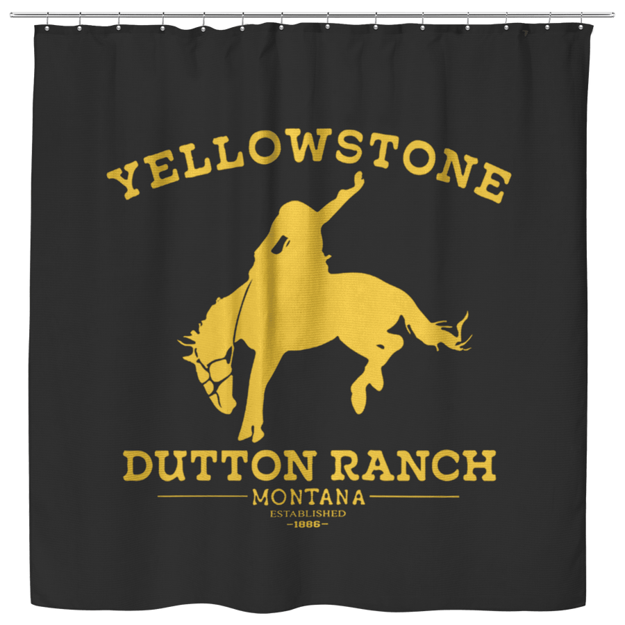Yellowstone Bucking Horse Shower Curtain - Yellowstone Style