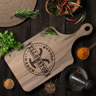 Yellowstone Circle Y Hardwood Cutting Board - choose size - Yellowstone Style