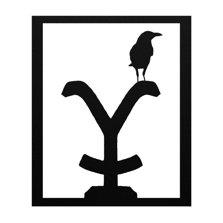 Yellowstone Crow Metal Sign - 5 sizes available