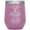 Yellowstone Dutton Ranch 12 oz Wine Tumbler - 13 colors available - Yellowstone Style
