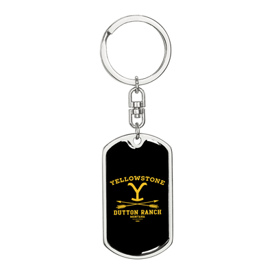 Yellowstone Dutton Ranch Black Keychain - 2 styles available - Yellowstone Style