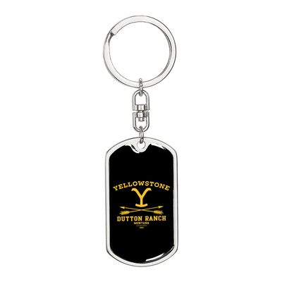 Yellowstone Dutton Ranch Black Keychain - 2 styles available - Yellowstone Style