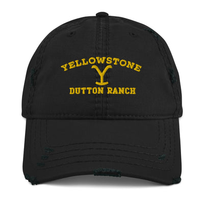 Yellowstone Dutton Ranch Distressed Dad Hat - Yellowstone Style