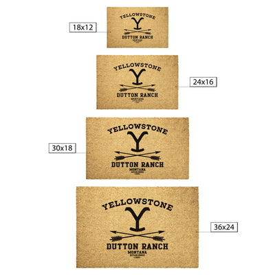 Yellowstone Dutton Ranch Outdoor Mat - choose size - Yellowstone Style