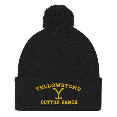 Yellowstone Dutton Ranch Pom-Pom Beanie - choose color - Yellowstone Style