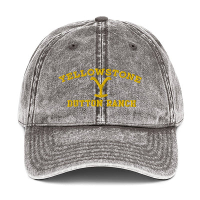 Yellowstone Dutton Ranch Vintage Cotton Twill Cap - choose color - Yellowstone Style