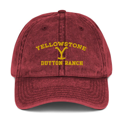 Yellowstone Dutton Ranch Vintage Cotton Twill Cap - choose color - Yellowstone Style