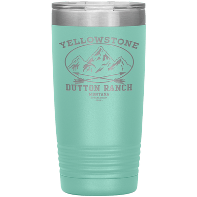 Yellowstone Mountains 20 oz Tumbler - 13 colors available - Yellowstone Style
