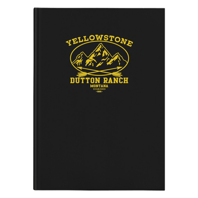 Yellowstone Mountains Black Hardcover Journal - Yellowstone Style