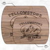 Yellowstone Mountains Hardwood Cutting Board - choose size - Yellowstone Style