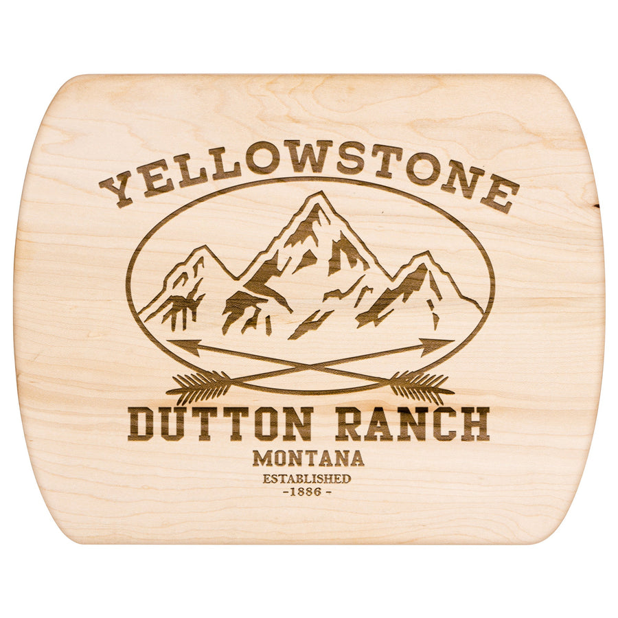 Yellowstone Mountains Hardwood Cutting Board - choose size