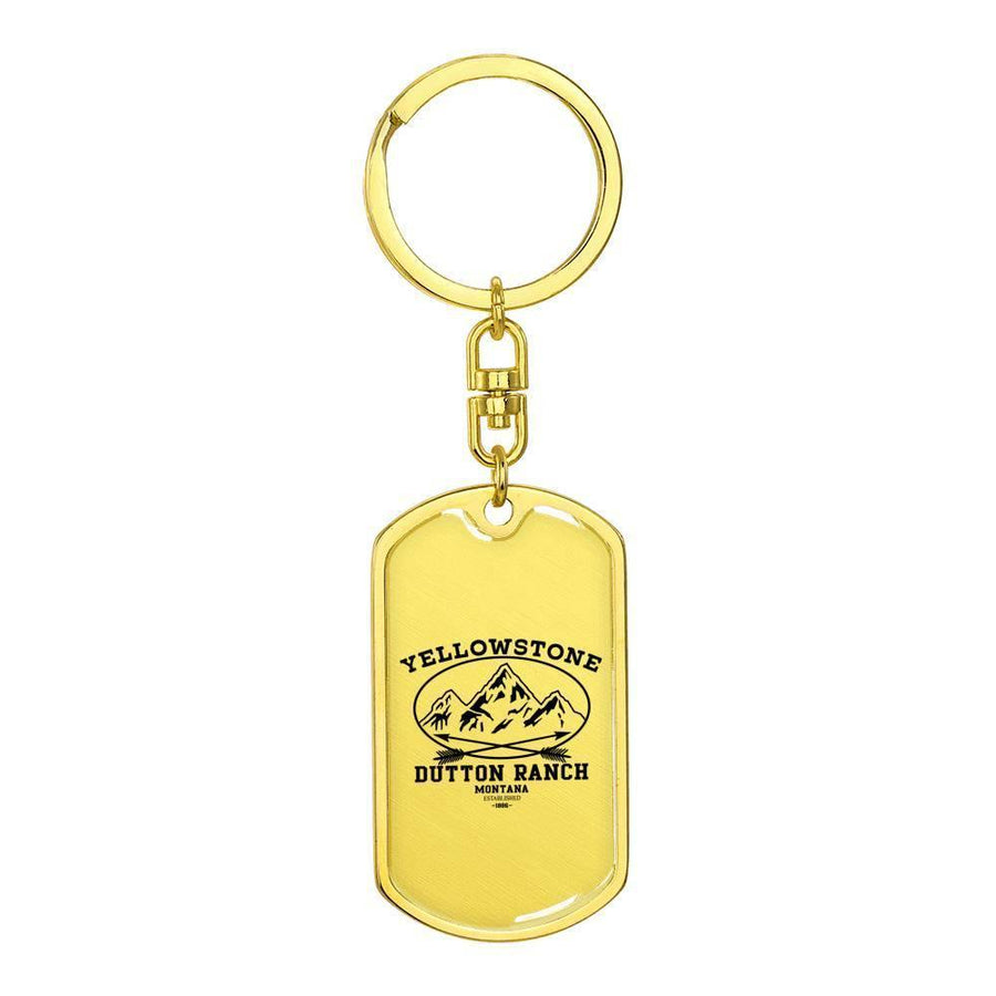 Yellowstone Mountains Keychain - 2 styles available