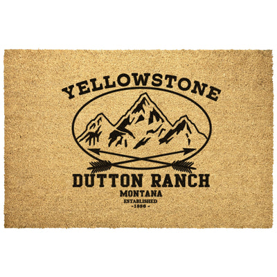 Yellowstone Mountains Outdoor Mat - choose size - Yellowstone Style