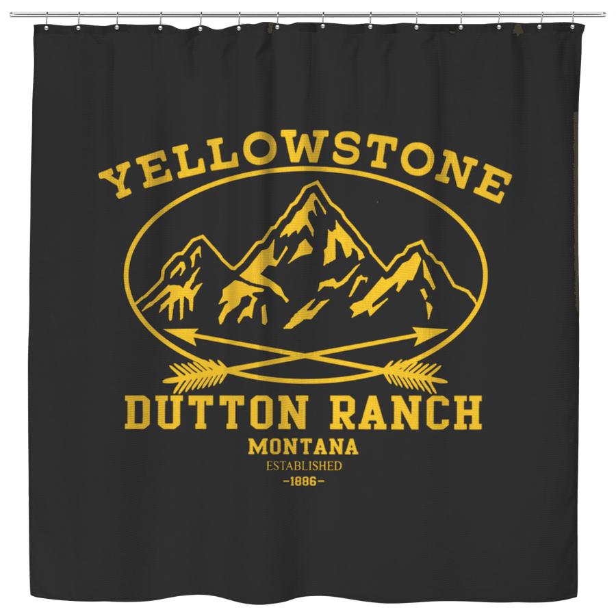 Yellowstone Mountains Shower Curtain - Yellowstone Style