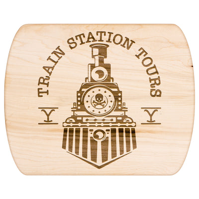 Yellowstone Train Station Hardwood Cutting Board - choose size - Yellowstone Style