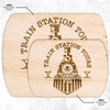 Yellowstone Train Station Hardwood Cutting Board - choose size - Yellowstone Style