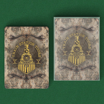 Yellowstone Train Station Vintage Playing Cards - Yellowstone Style