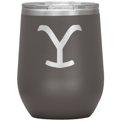 Yellowstone Y 12 oz Wine Tumbler - 13 colors available - Yellowstone Style