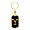 Yellowstone Y Keychain Black - 2 styles available - Yellowstone Style